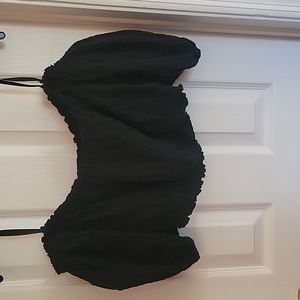 Kimchi Blue crop off the shoulder blouse